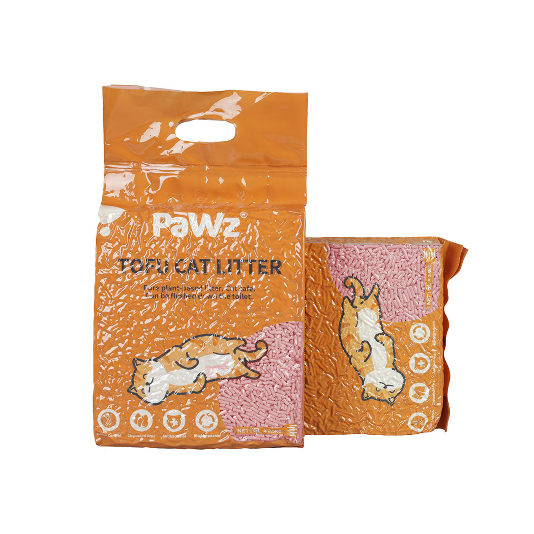 PaWz 2.5kg Tofu Cat Litter Clumping Watermelon x2-1942353631898636288