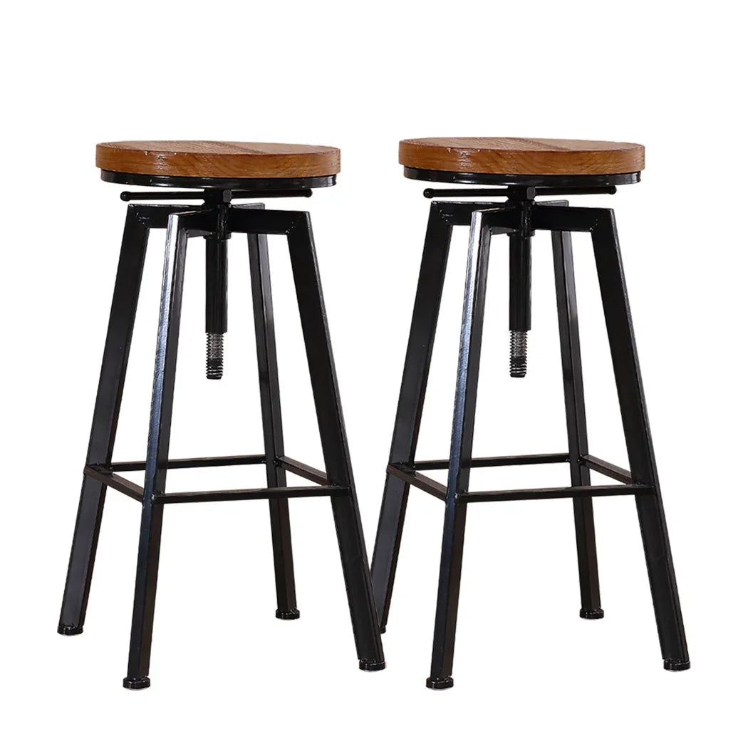 Levede 2x Bar Stools Industrial Kitchen-2018816897436487680