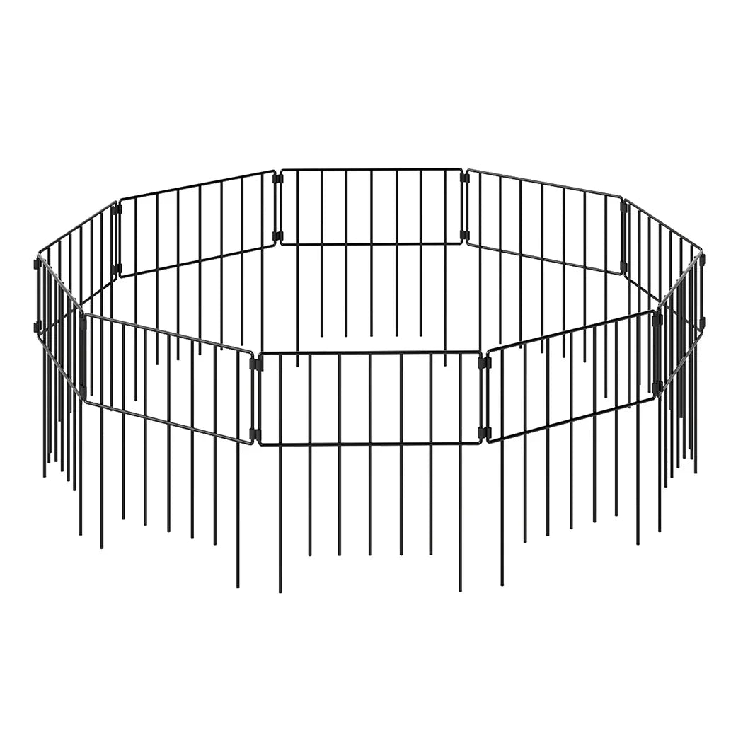 Mountview 10 Pcs Garden Fence Border Rustproof Metal-2050056905409302528