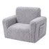 BoPeep Kids Sofa Fold Out Couch 2 In 1 Plush Toddler Lounger for Playroom Grey-2109799595259924481
