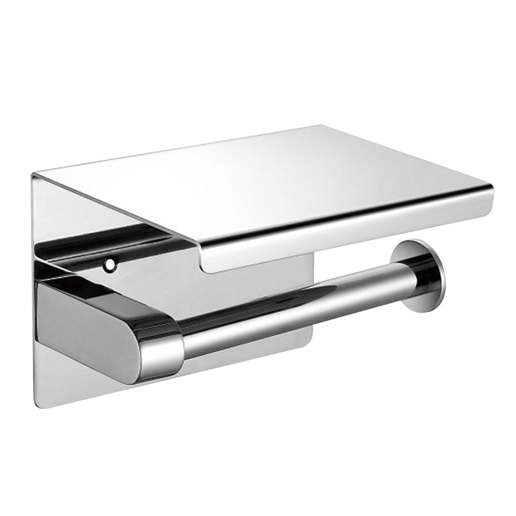 Toilet Paper Holder Roll Bath Tissue Silver-2018816622571163648