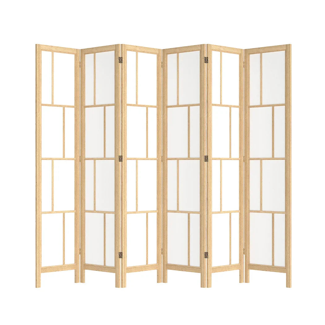Levede 6 Panel Room Divider 170cm Freestanding Screen-2006733395052335104