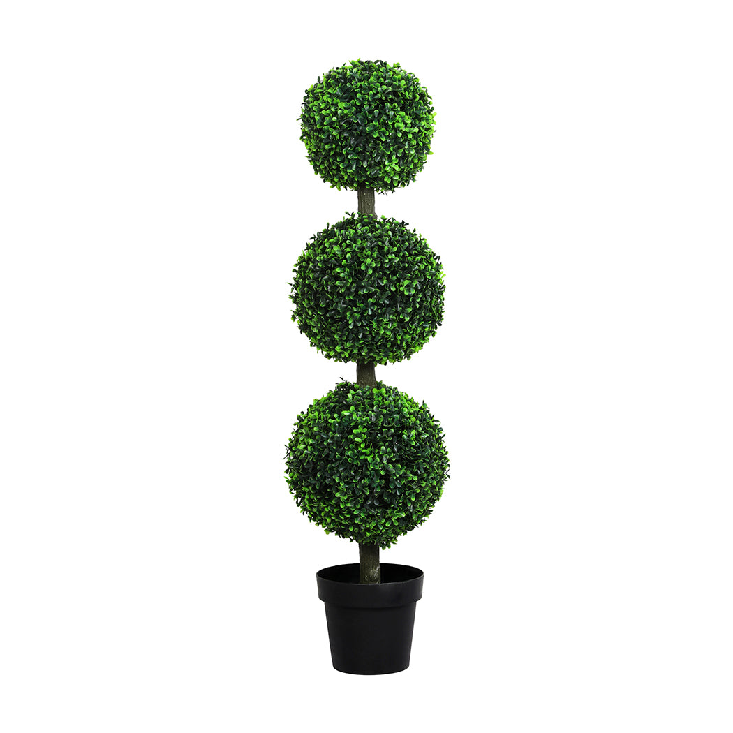 Lambu Artificial Triple Ball Boxwood Trees-2006732894076276736