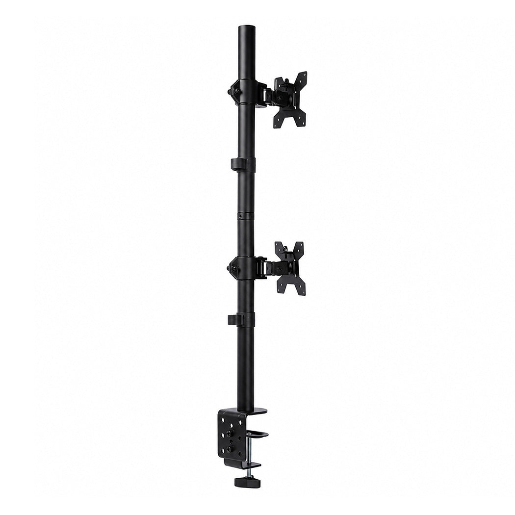 Levede Dual Monitor Arm Adjustable Stand Mount For 13-34 Inch Office Black-2100035032541433856