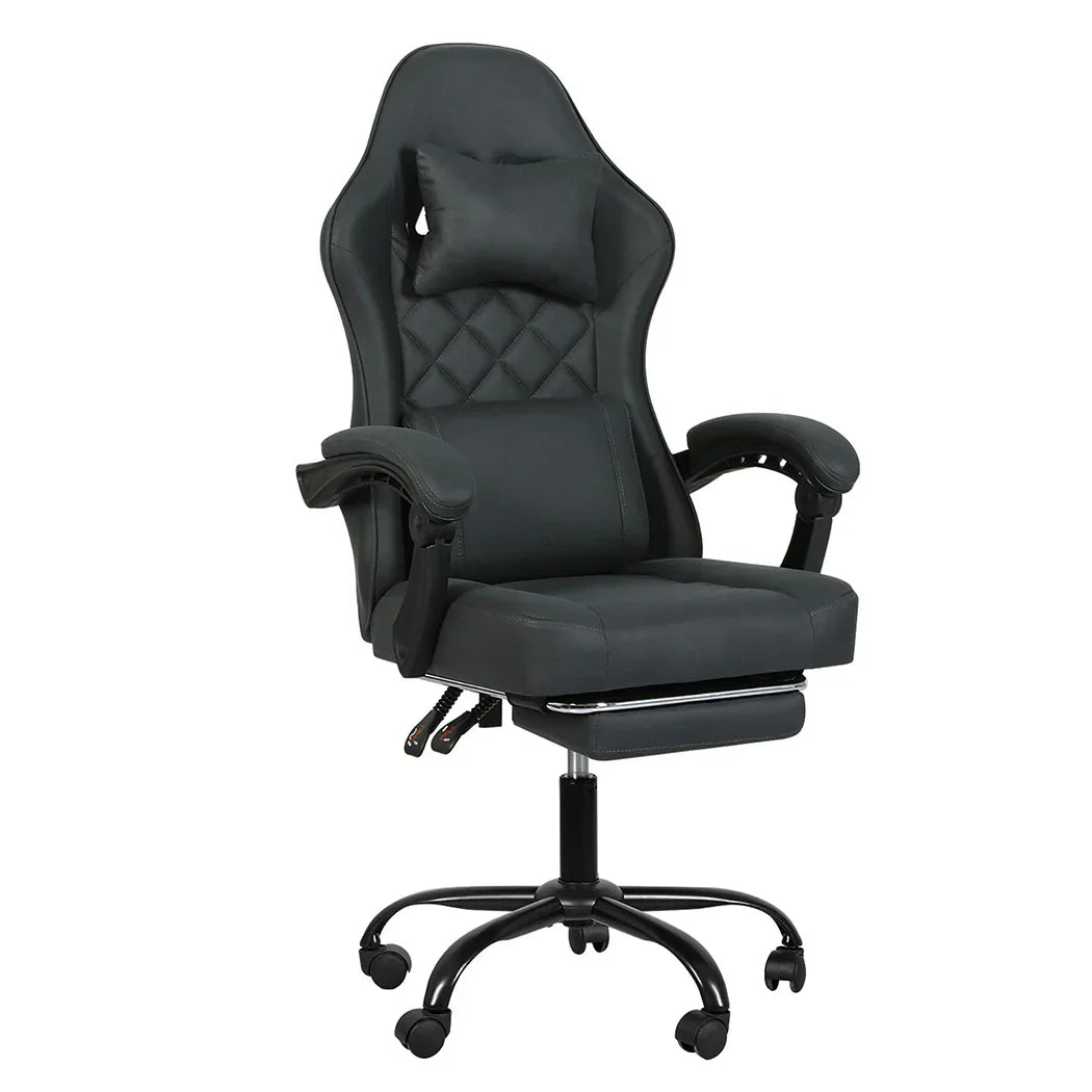 Levede Office Chair High Back Suede Fabric Gaming Chair-2050056901529571328