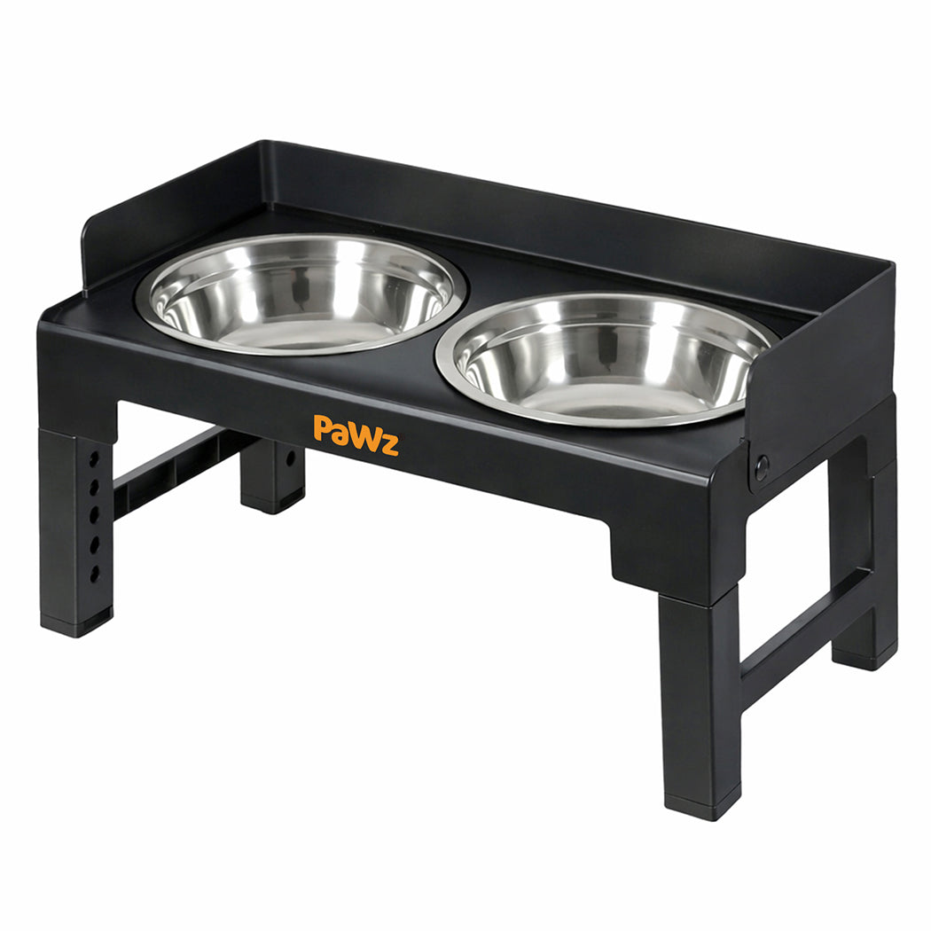 Pawz Elevated Dog Bowls Pet Feeder 6 Height Adjustable Raised Food Water Large-2050056766900801536