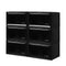 Stacked Shoe Box Acrylic Sneaker Display 6PC Black-2018816656914124800