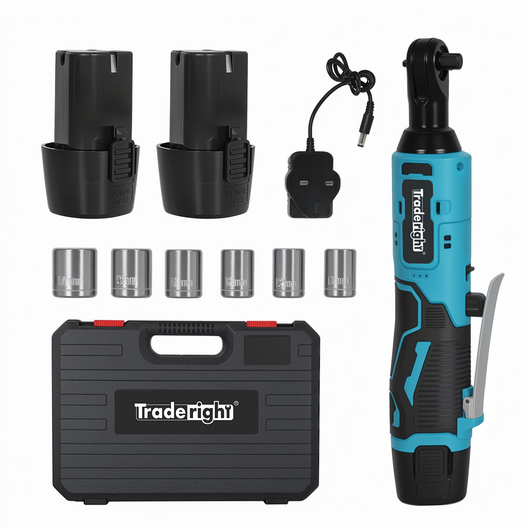 Traderight Cordless Ratchet 12V 42N.M 3/8" Drive Kit-2006733388668604416