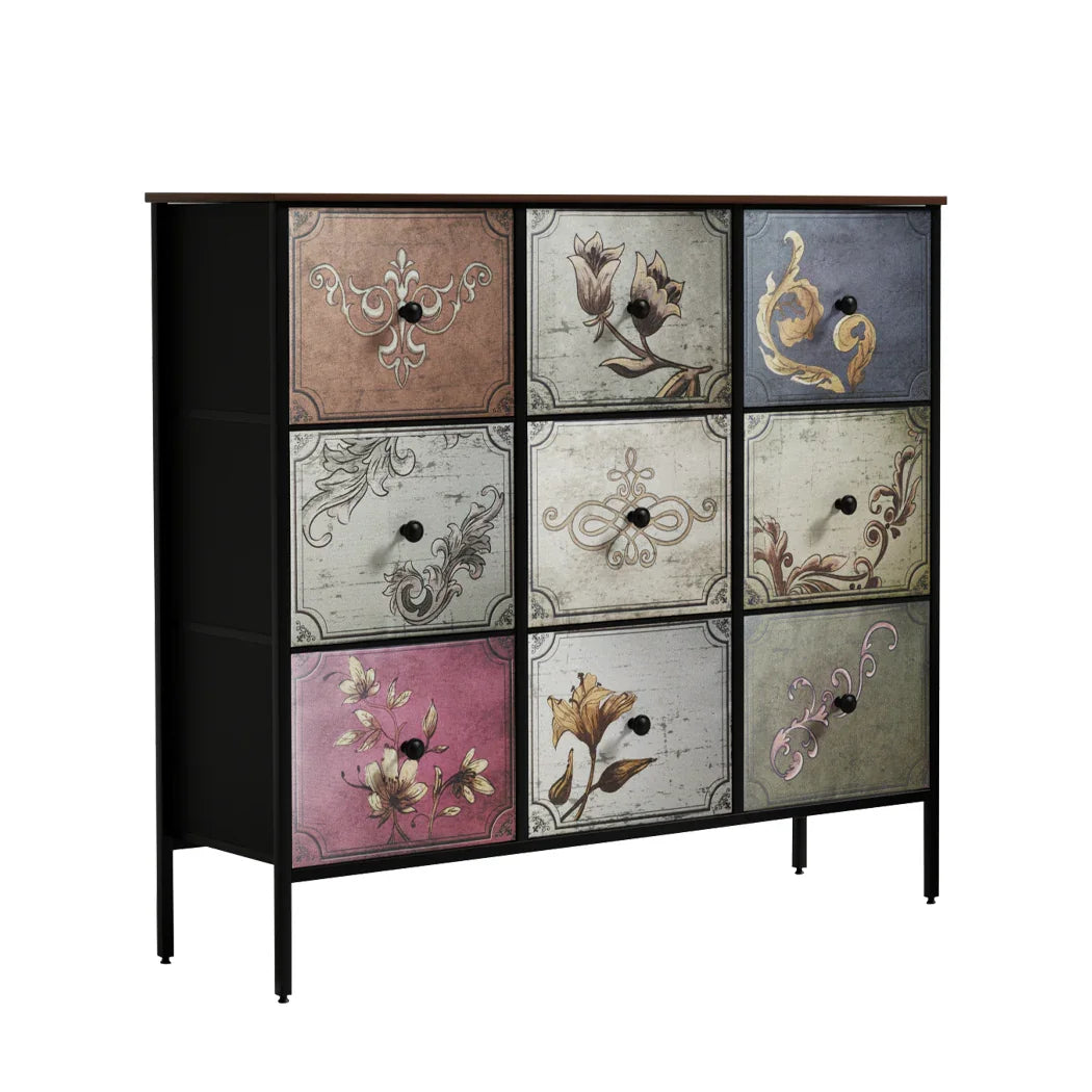 Levede 9 Chest of Drawers Storage Cabinet-2006733278341632000
