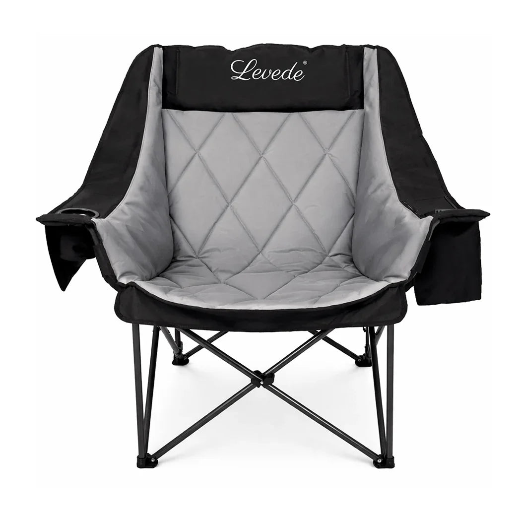 Levede Folding Camping Chair Extra Large Outdoor Portable Fishing Travel Seat-2050056782147096577