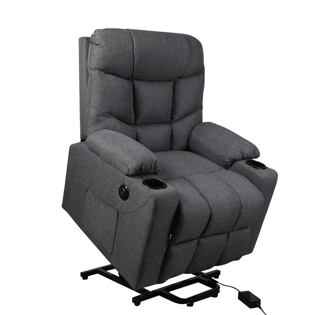 Levede Recliner Chair Electric Lift Grey-2006733117032894465