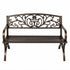 Levede Garden Bench Seat Outdoor Furniture Patio Park Lounge Chair Bronze 3 Seat-2072893558154727425