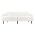 Levede Cloud Sofa 3 Seater Sherpa Fleece White-2006732843321004033