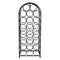 Levede 23 Bottle Wine Rack Kitchen Home Floor Storage Organiser Metal Black-2100035036840595457