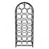 Levede 23 Bottle Wine Rack Kitchen Home Floor Storage Organiser Metal Black-2100035036840595457
