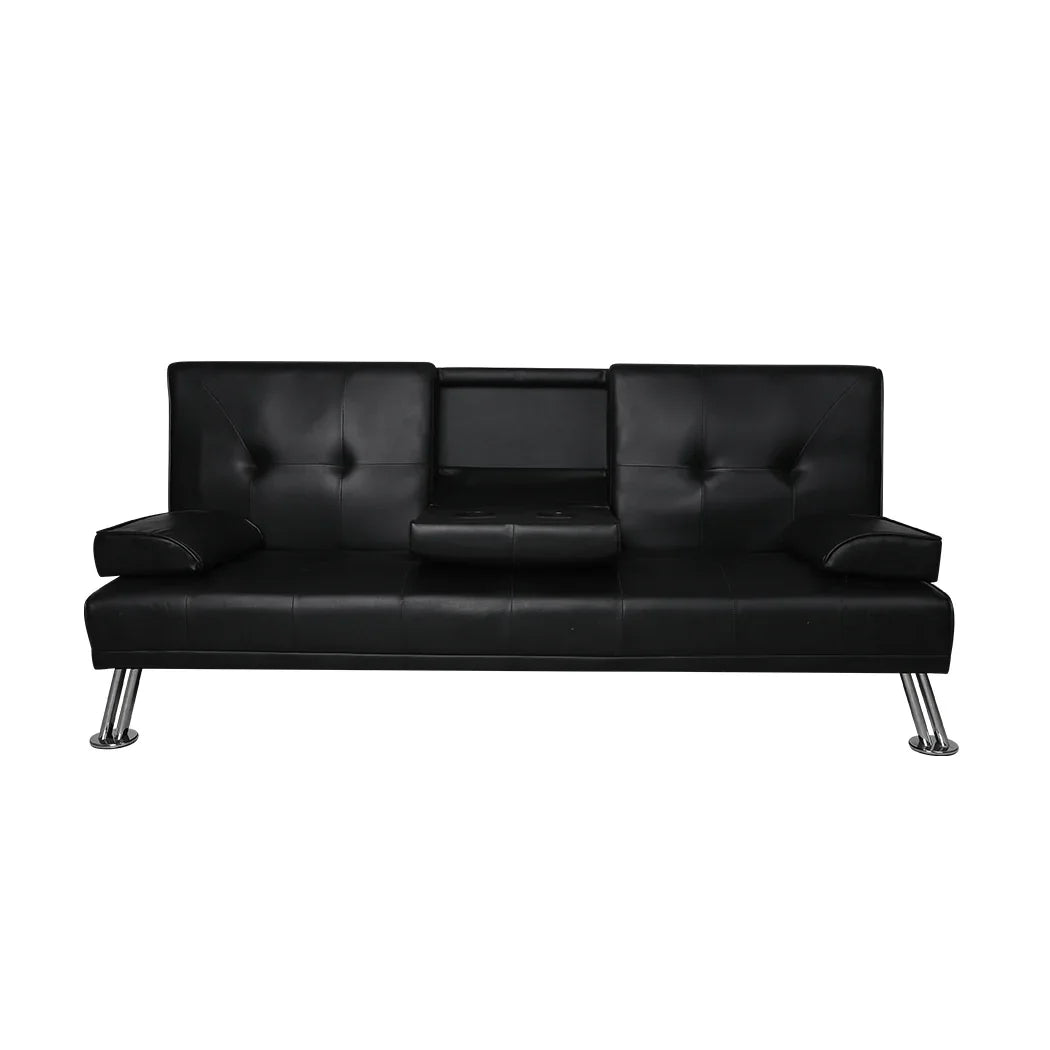 Levede Sofa Bed Adjustable Recliner Black-2006733286516330497