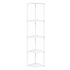 Levede Corner Bookshelf Adjustable Corner Bookcase Unit Living Room White-2109799588842639362