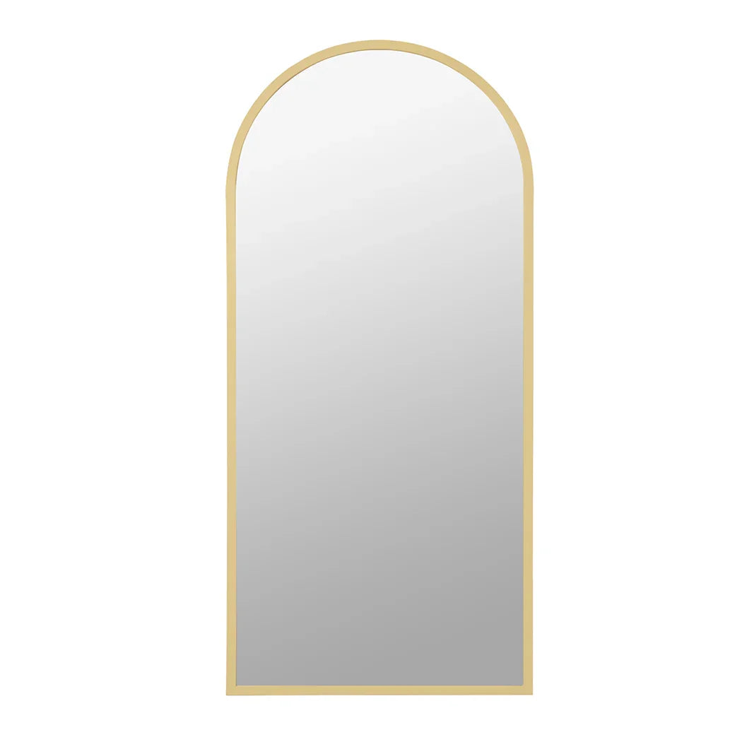 Yezi Floor Mirror Full Length Mirrors 1.8M Gold White-2006733284486287361