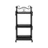 Levede Plant Stand 3 Tiers Outdoor Indoor Black-2065254382647250945