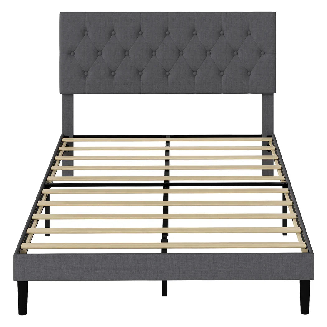 Levede Bed Frame Upholstered Platform Mattress Base Double-2050056908886380545