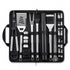 Moyasu 29Pcs BBQ Tool Set Stainless Steel Grill Cook Barbecue Grill Utensils Kit-2102558712077094913