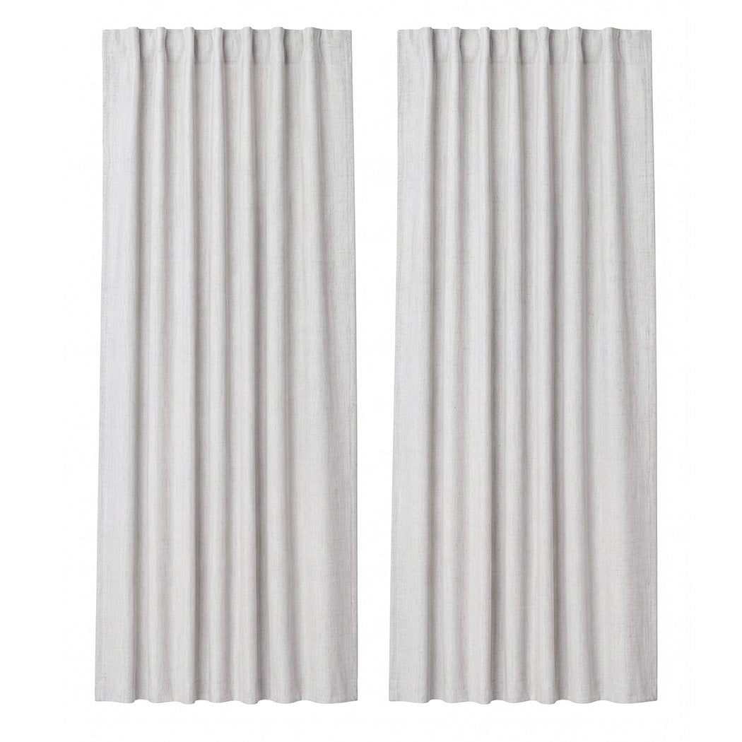 Marlow 2 Panels Blackout Curtains Thermal Linen Look Curtain Draperies Window-2072893565918384129