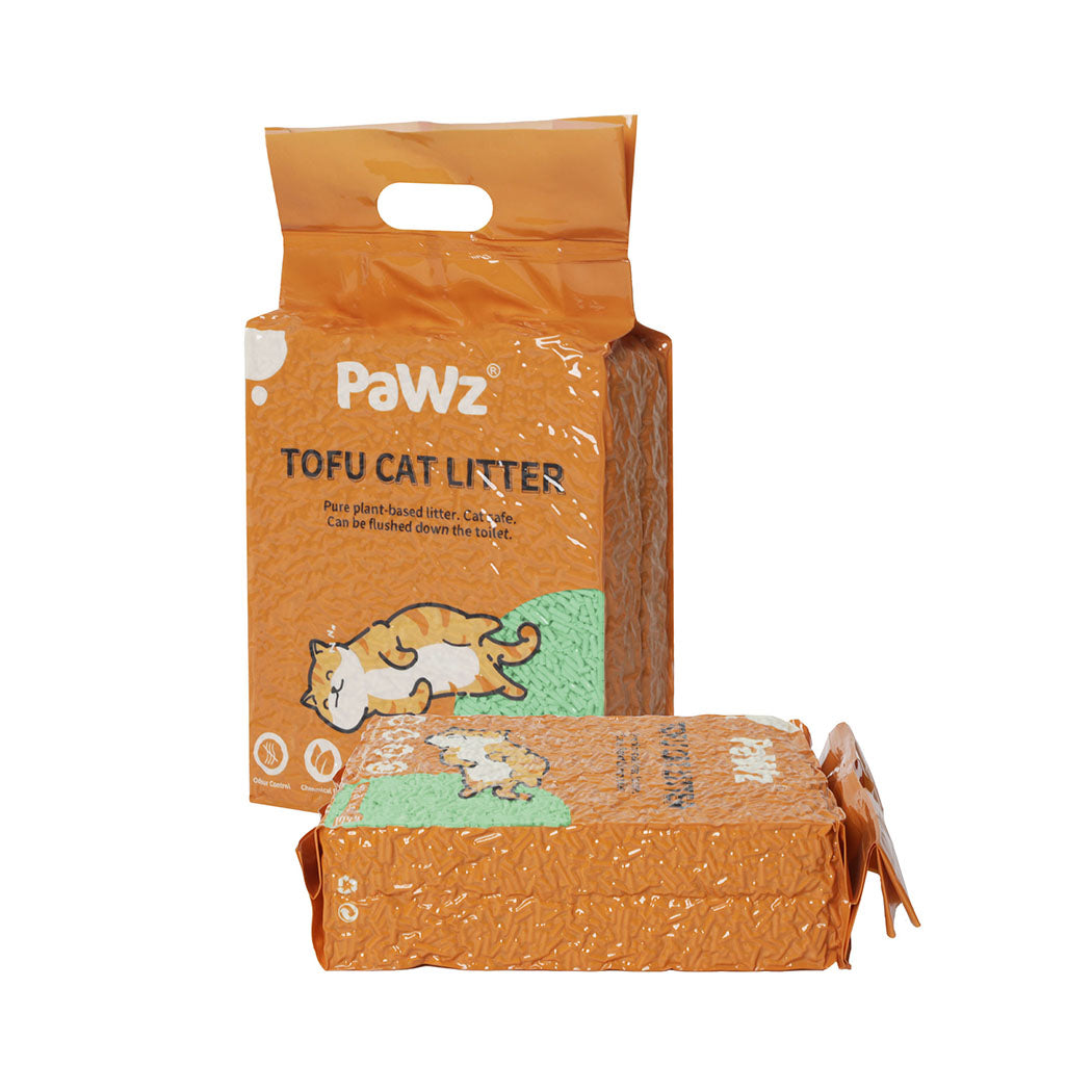 PaWz 2.5kg Tofu Cat Litter Clumping Green Tea x12-1894516743385255937