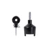 Traderight Electric Fence Insulators 120pc Ring Insulators PP+PE Black-2072893582175506433