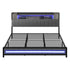 Levede King Bed Frame with Storage Headboard RGB LED-2050056749263753217