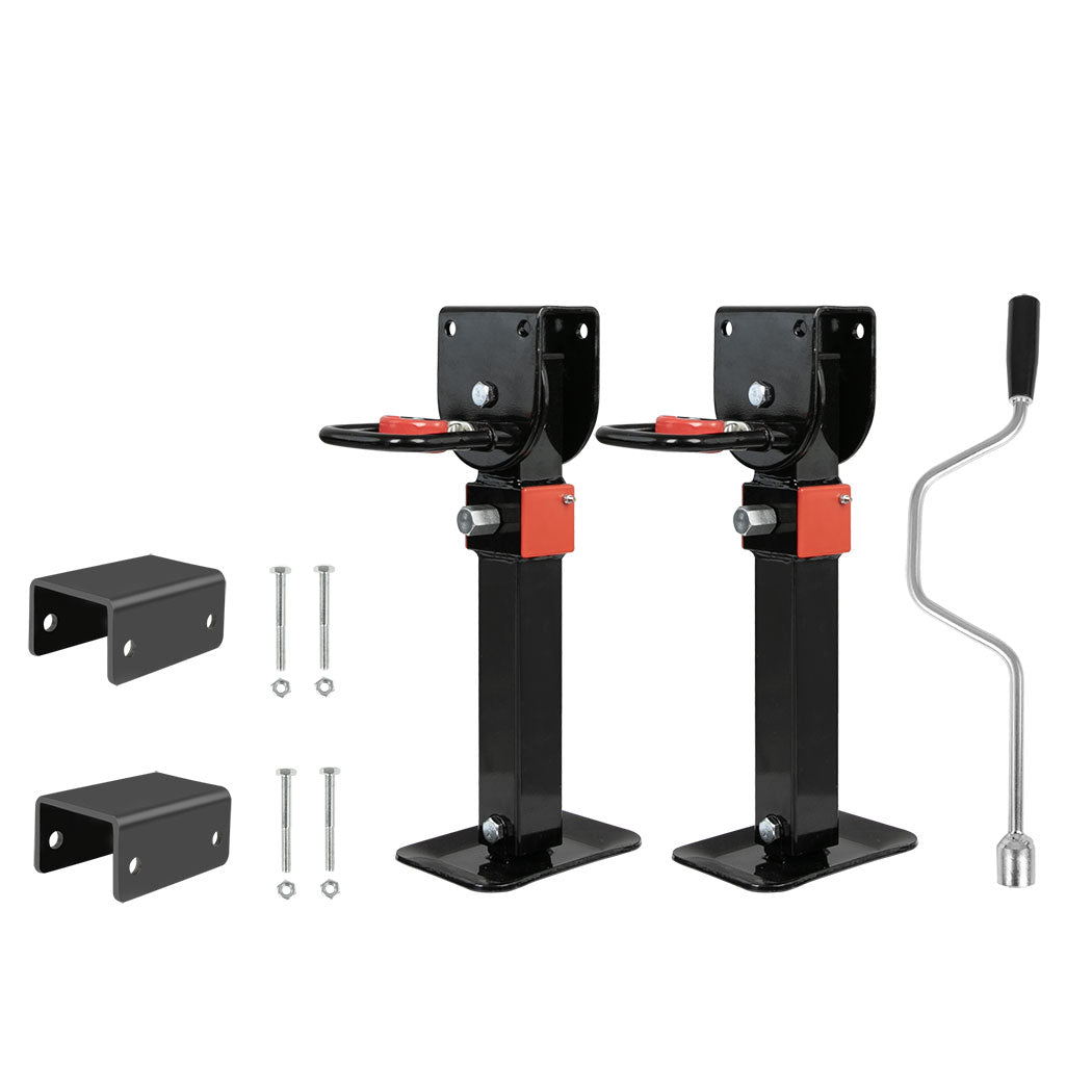Manan 2X 410mm-545mm Drop Down Corner Black-1942353373592424449