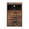 Levede Bedside Table USB Charger Outlet LED Oak-2018816764154089473
