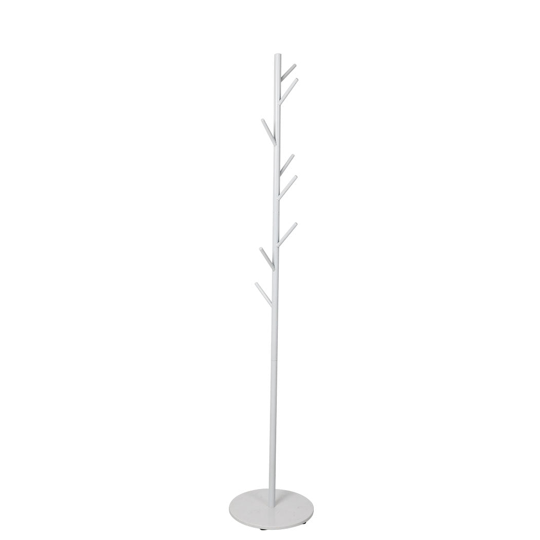 Levede Coat Rack Hat Clothes Stand Hanger White-1864183318707310593