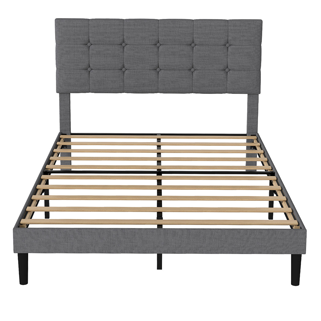 Levede Bed Frame Upholstered Platform Mattress Base Double-2011971105811730433