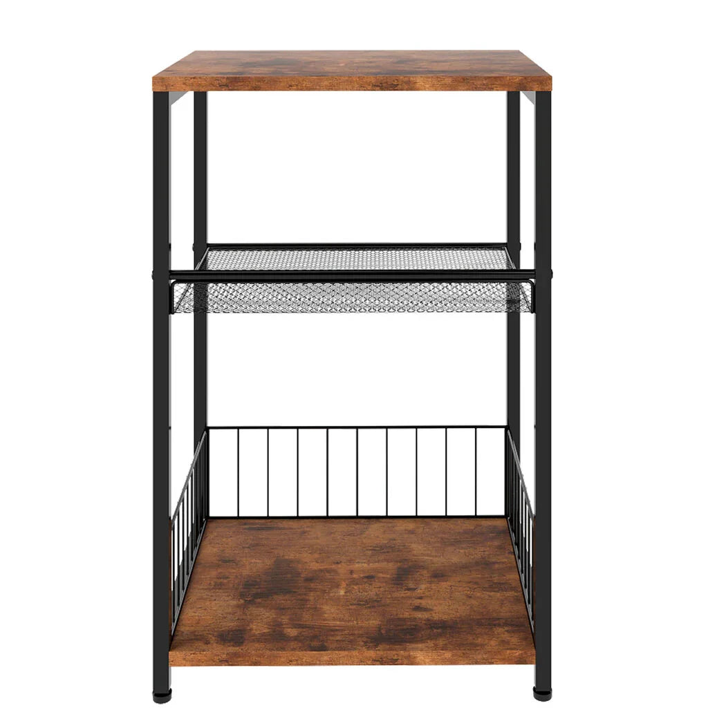 Levede Side Table 3-Tier Storage Shelf Modern Table-2050056751566426113