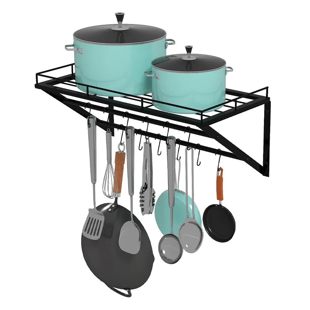 Toque Wall Mounted Pot Pan Rack Multipurpose  Holder-2050056915907645441