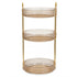 Ilus 360� Roating Makeup Organiser Vanity Countertop Shelf Cosmetic Holder Gold-2050056779160752129