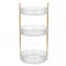Ilus 360� Roating Makeup Organiser Vanity Countertop Shelf Cosmetic Holder White-2065254302464741377