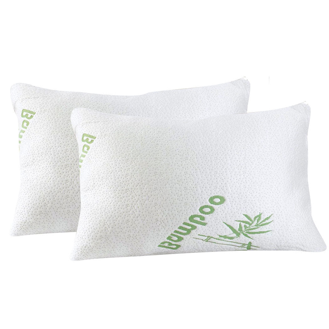 DreamZ 2x Memory Foam Pillow Bamboo-1864183526635737089