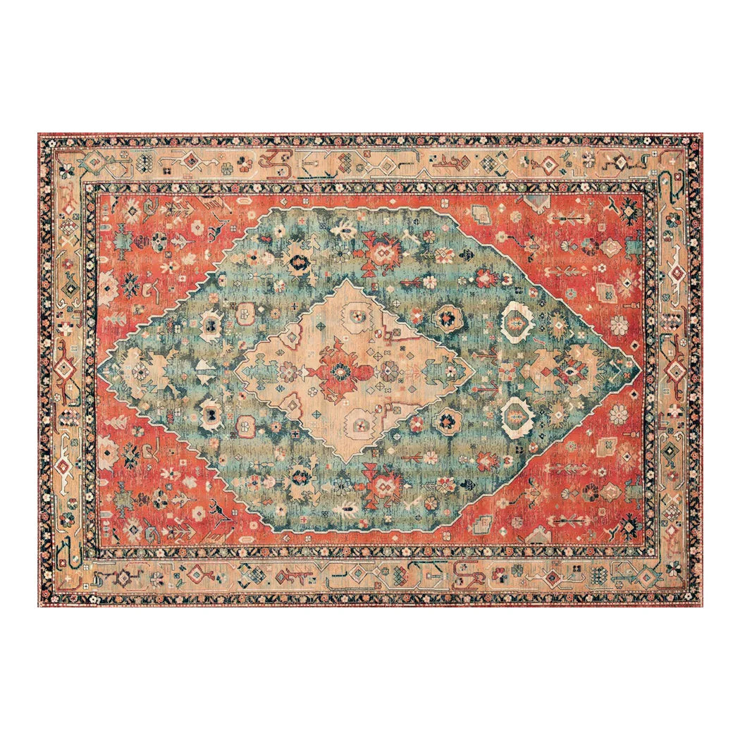 Marlow Floor Rug Vintage Polyester Washable Area Rugs-2050056914972315649