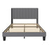 Levede Metal Wooden Bed Frame Double Panel Plush Upholstered Soft Headboard Grey-2050056770482737153