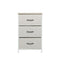 Levede Chest of 3 Drawers Bedside Table Beige-2006733263275692033