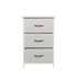 Levede Chest of 3 Drawers Bedside Table Beige-2006733263275692033