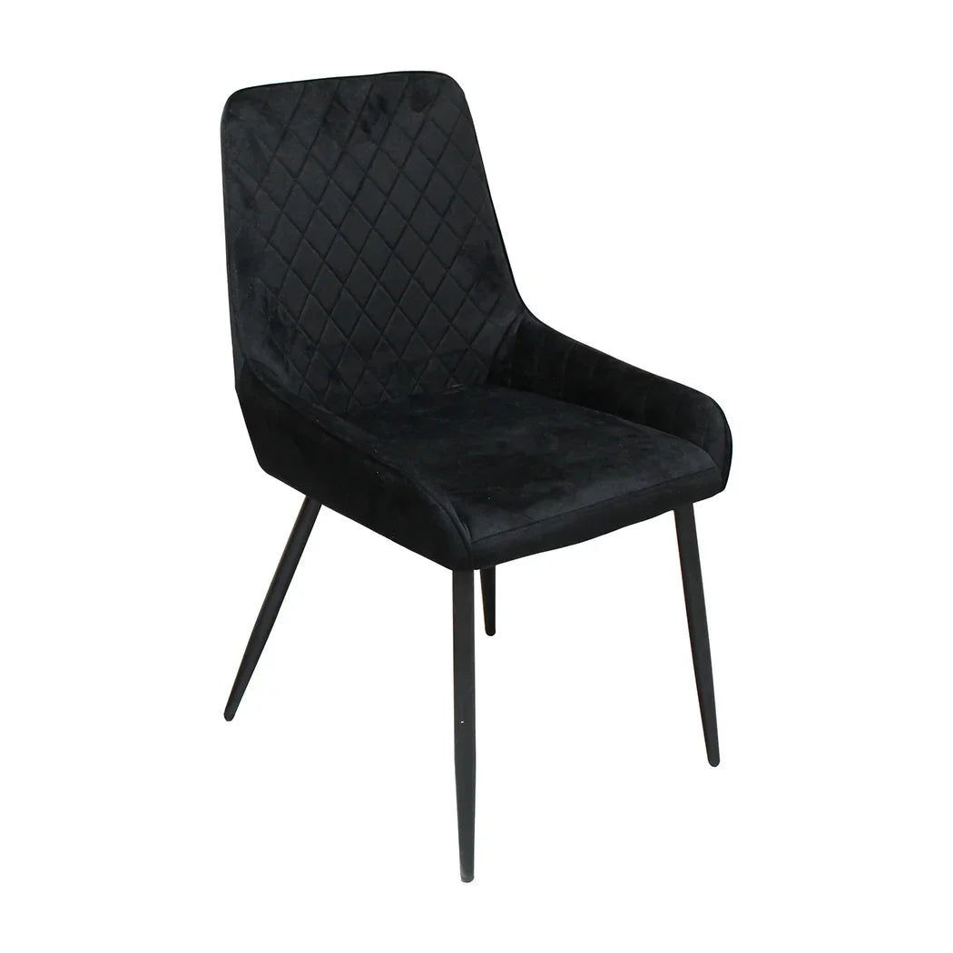 Dining Chairs x 8 Padded Seat Soft Velvet-2006732734201991169