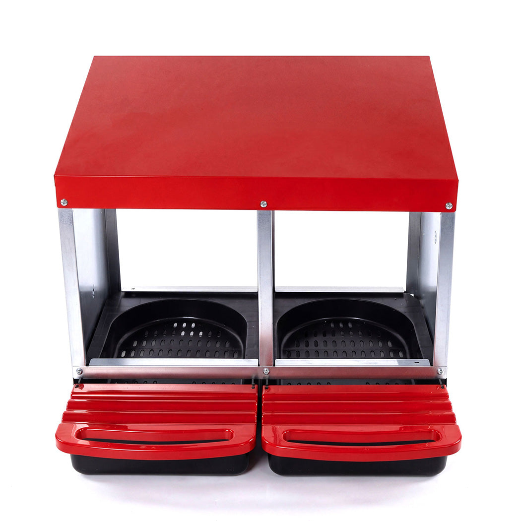 Pawz Chicken Nesting Boxes 2 Hole for Rolling Egg Collectio Inside Outside-2061251867299680257