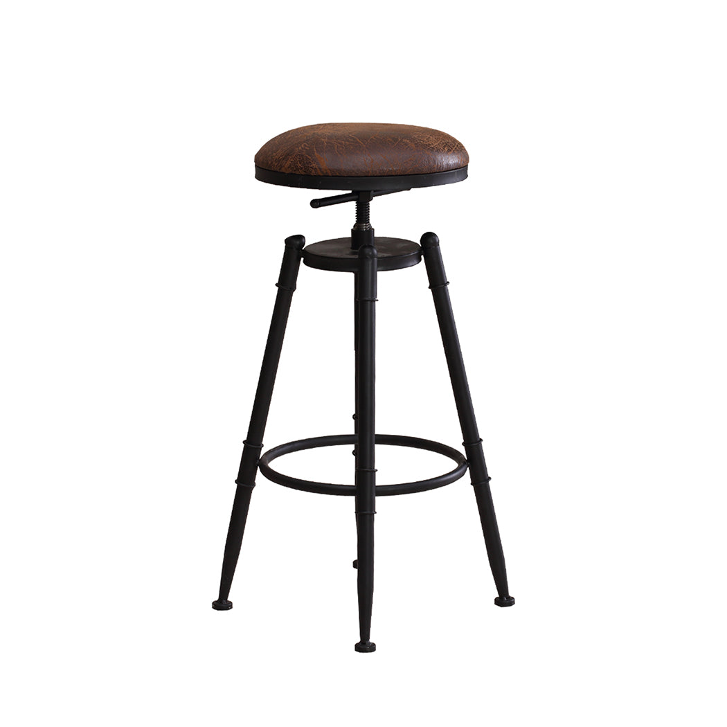 Levede 2x Industrial Bar Stools Kitchen-2006733236885131265