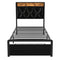 Levede Single Bed Frame Leather Headboard RGB 2 Drawers-2050056739788820481