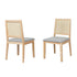 Levede 2x Rattan Dining Chair Solid Wood Lounge-1894516800335515649