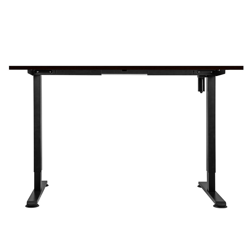 Levede Motorised Standing Desk Adjustable 140cm Walnut 1000x 1MM-1864183329985794049