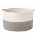 Levede Blanket Basket Cotton Rope Foldable Large with Handles Bedroom Brown-2100035024177991681