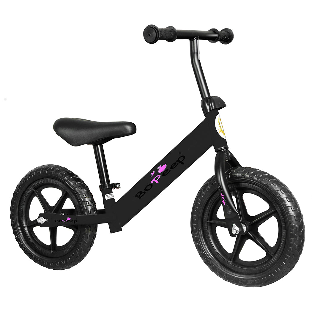 BoPeep Kids Balance Bike Ride On Toys Black-1864184331073884161